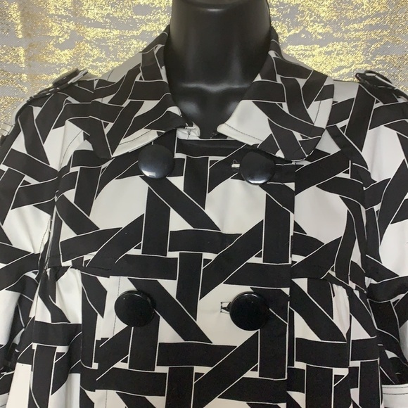 I-n-c black/white neutral print dress jacket size L - Picture 4 of 13